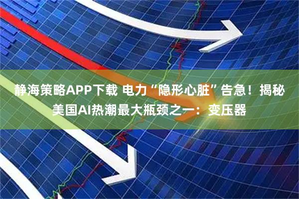 静海策略APP下载 电力“隐形心脏”告急！揭秘美国AI热潮最大瓶颈之一：变压器