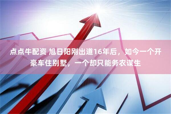 点点牛配资 旭日阳刚出道16年后，如今一个开豪车住别墅，一个却只能务农谋生